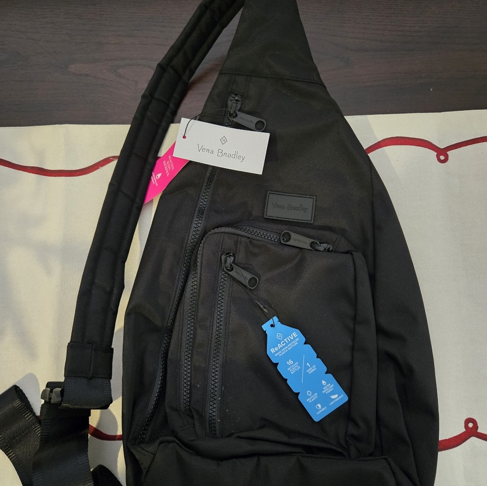 Vera Bradley Classic Black Sling Backpack
